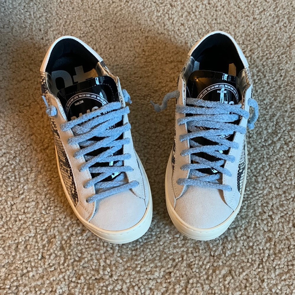 NWOT P448 John snakeskin sneakers size 37